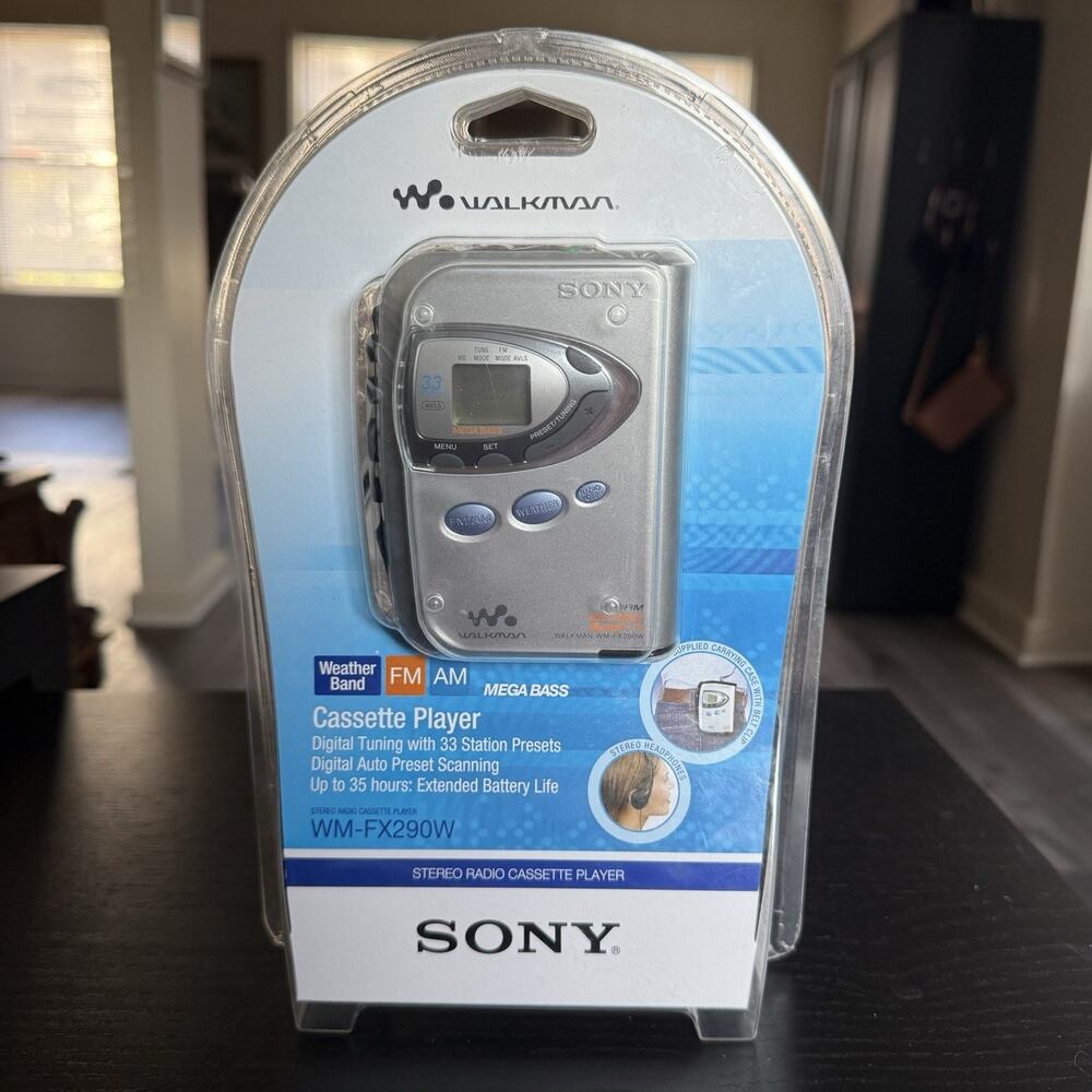 Sony Walkman WM-FX290W NEW SEALED Weather Band AM/FM Radio Cassette Tape Player